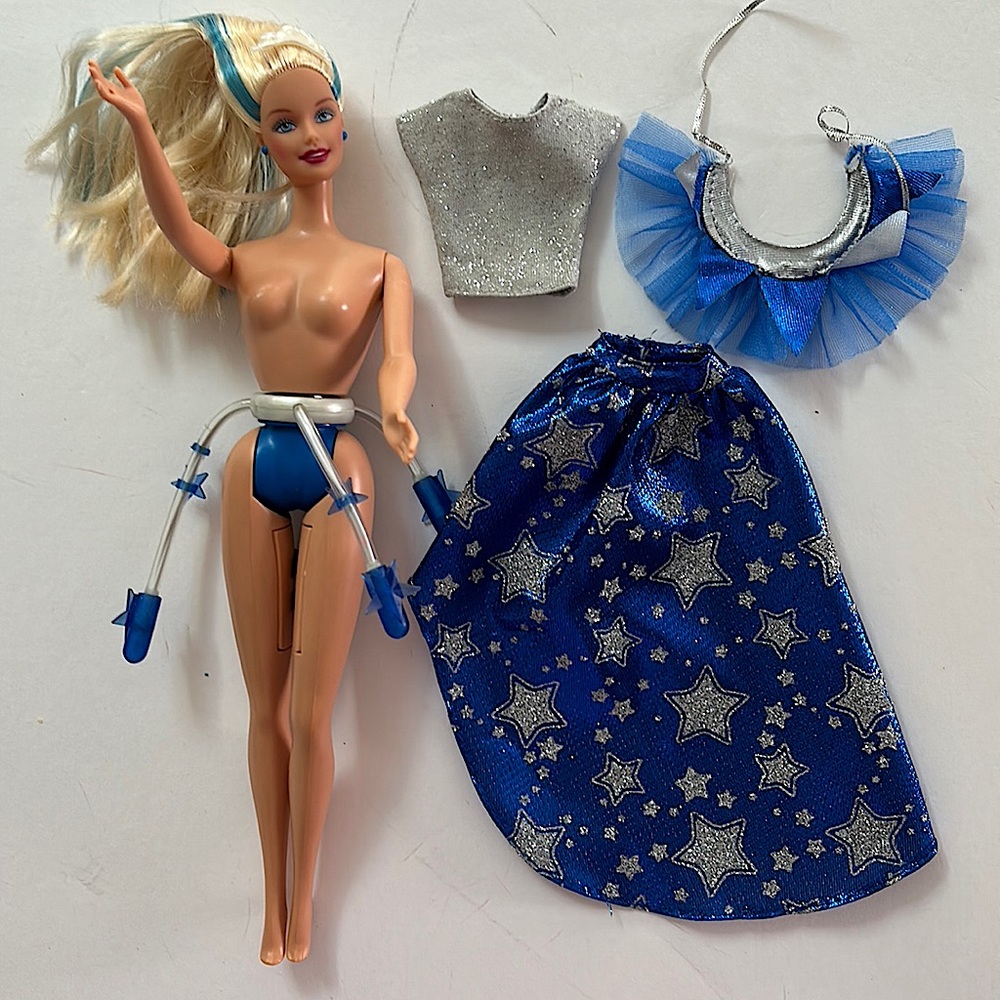 Vintage collectible Starlight Fairy Barbie and Three Looks Barbie +extra clothes - Picture 3 of 14